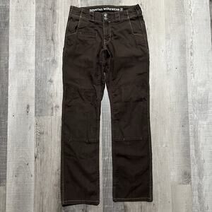 Dovetail Workwear Womens Day Construct Double Knee Front Brown Pants - 10/34